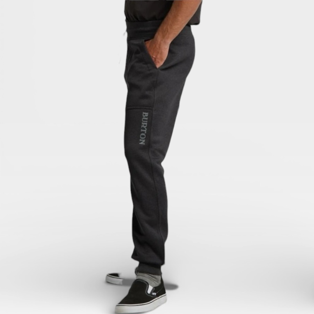 Burton Oak Pant Sweatpants Mens XL Black Jogger Fleece Casual Lounge Pants 20594 - Picture 3 of 8